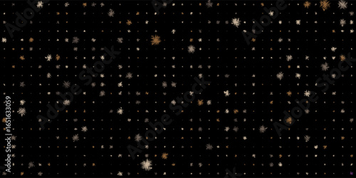 seamless, dark background with a repeating pattern of scattered starburst or spiky shapes. The shapes vary in size and color, featuring shades of light brown, beige, and gray
