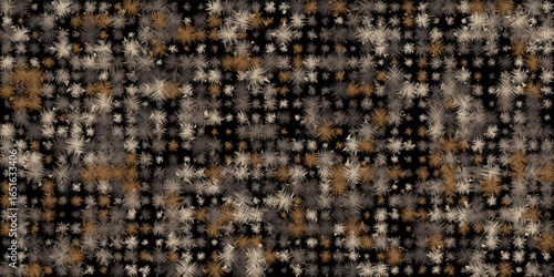 seamless, dark background filled with a dense, repeating pattern of spiky, abstract shapes. vector illustration