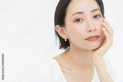 Cuadro en lienzo 美しい日本人女性のポートレート