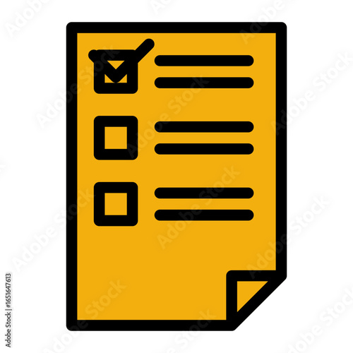 Task Completion Criteria Icon from Productivity Collection (Solid Color Lineal Style)