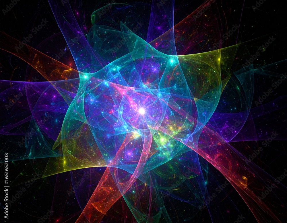 Fototapeta premium Nanobots Creating Crystal Lattice