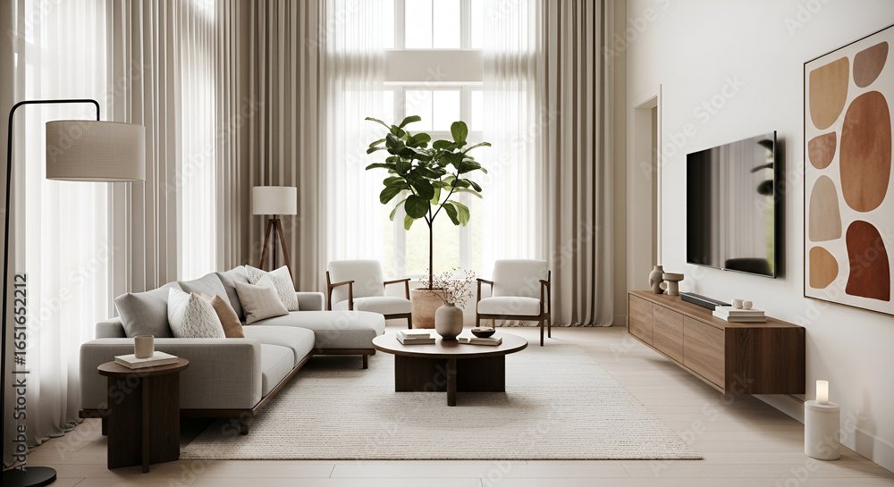 Fototapeta premium living room interior