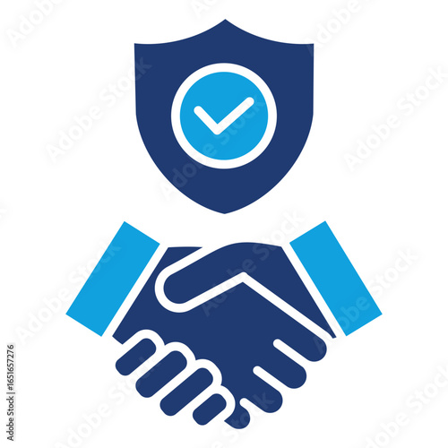 Trust Flat Blue Icon