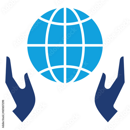 Responsibility Flat Blue Icon