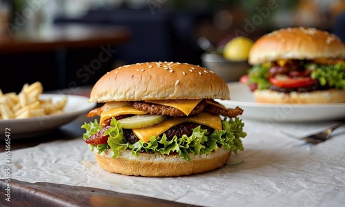 Delicious Sandwich on the Table