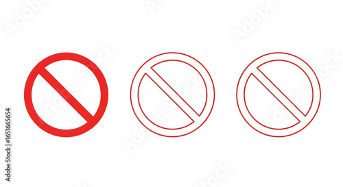 Clear prohibition symbols convey important restrictions and safety warnings across various applications Free Download Clear prohibition symbols convey important restrictions and safety warnings across various applications - GFXLoad