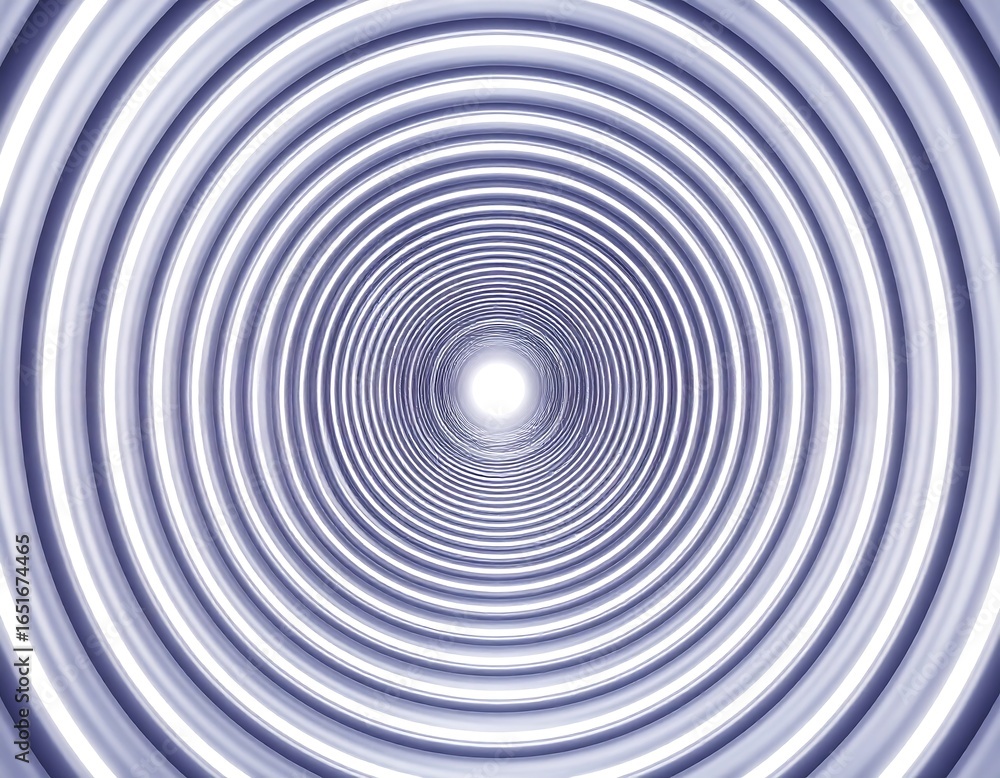 Obraz premium Abstract concentric circles, light tunnel
