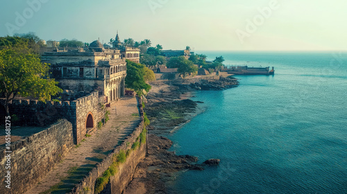 An elegant representation of Daman and Diu highlighting key attractions