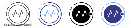 pulse icon set multiple style