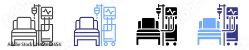 ICU icon set multiple style