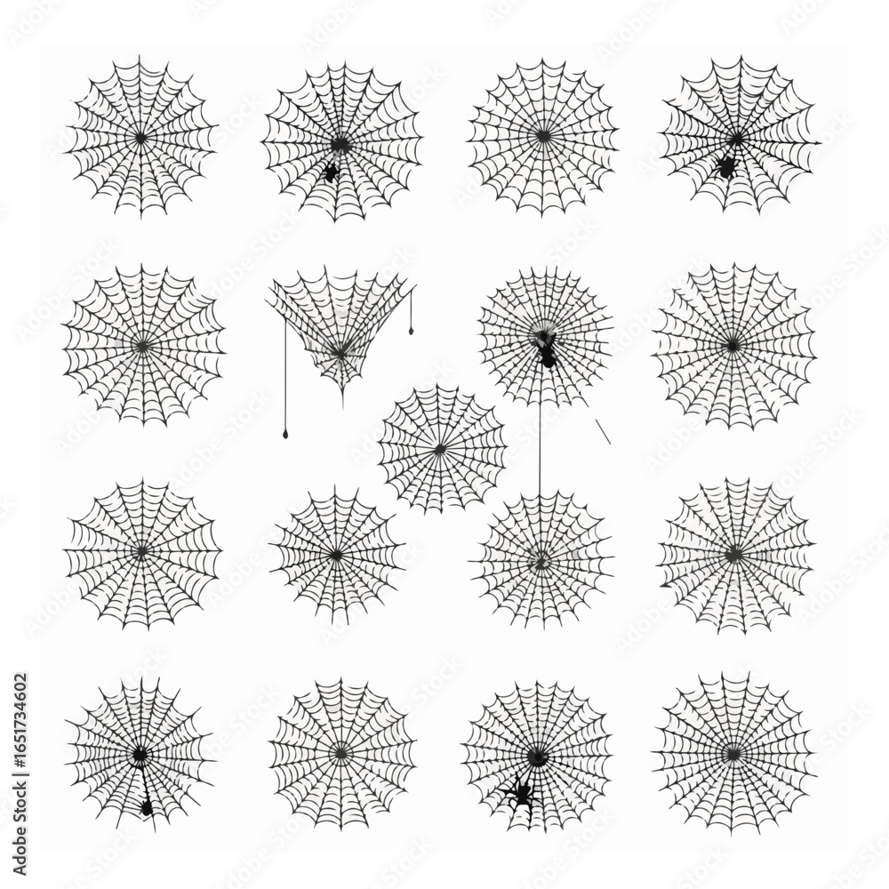 Obraz premium Black and white geometric dandelion seed pattern on a plain background, representing growth, dispersion