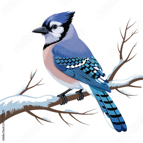 blue jay on a branch