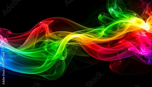 Background Gradasi merah, kuning, hijau