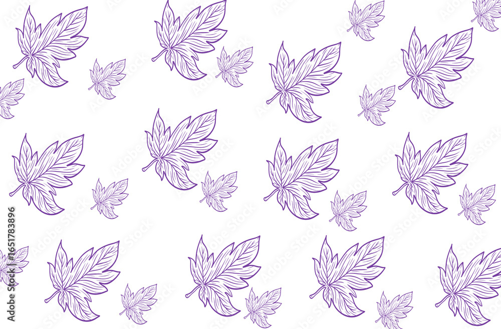 Fototapeta premium Leaf pattern (yellow)