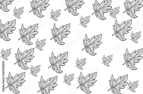 Leaf pattern (black)
