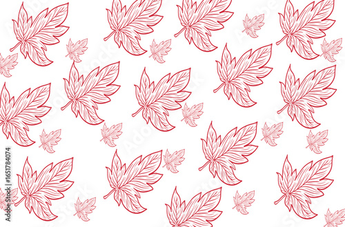 Leaf pattern (red)