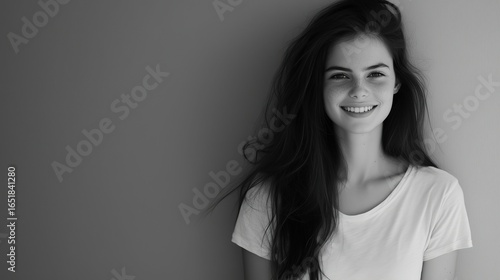 Soft Light Portrait of Smiling Woman