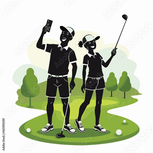 "Sunset Swing: A Perfect Round of Golf"