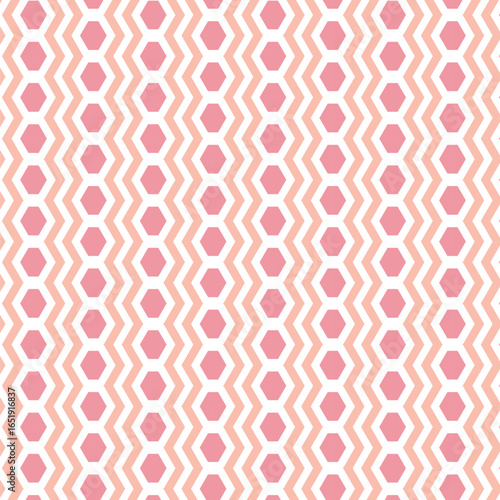 Playful pink waves forming rhythmic shapes