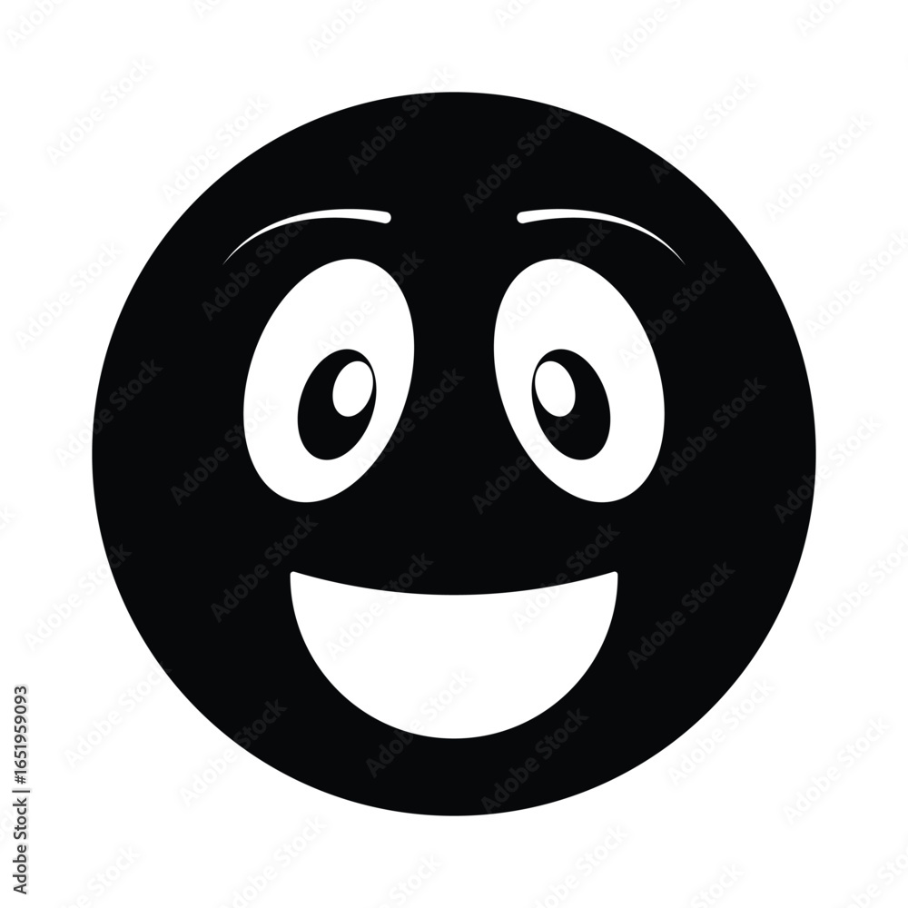 Fototapeta premium vector illustration of a smiley face