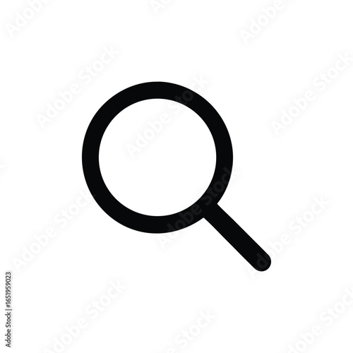 Magnifying glass icon isolated on white background vector illustration of