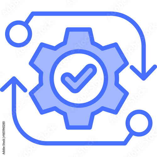 Automation blue icon