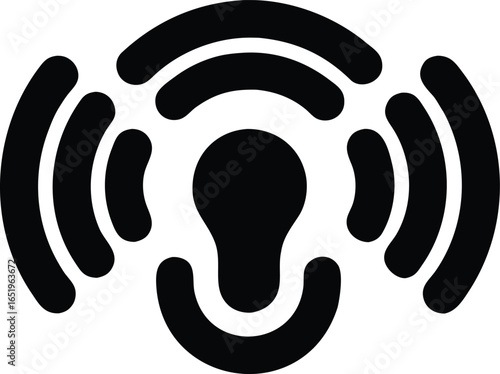 Deaf vector icon.
