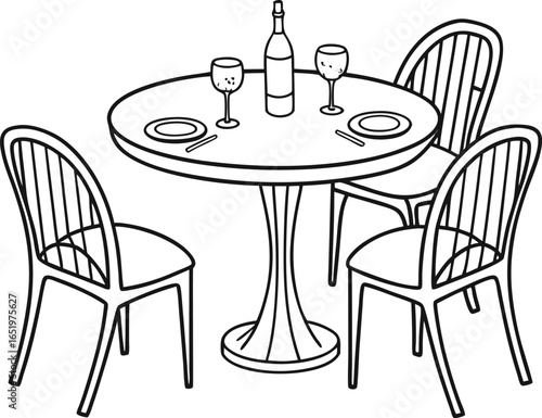 table and chairs