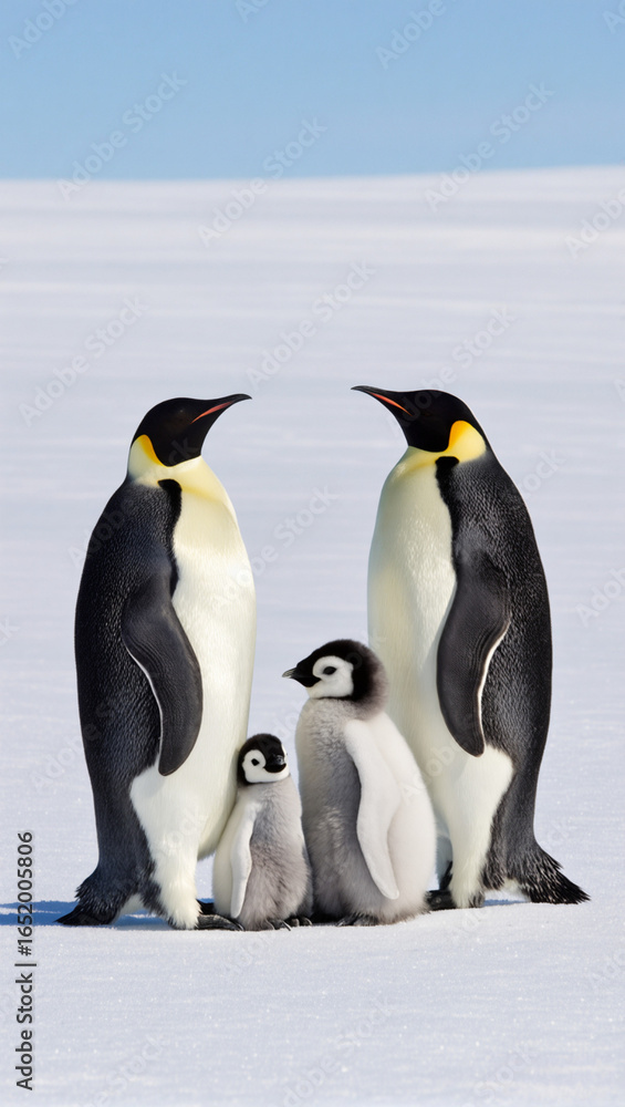 Fototapeta premium group of penguins