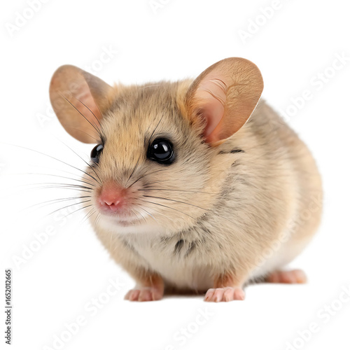 dormouse on high quality isolated on white background, png, ai generated.	