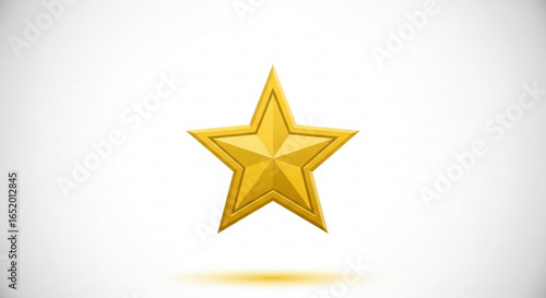Golden star, symbolizing achievement, quality, and excellence in various contexts