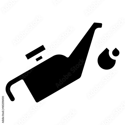 The icon of a jerry can or fuel filling container for storing and transporting liquids, especially fuel, in small quantities symbolizes the availability or supply of energy.