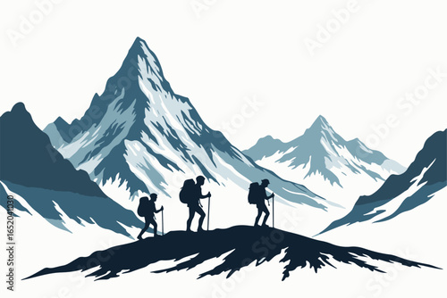 "Adventure Hike Through Mountain Peaks"