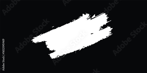 black and white grunge background. Brush strokes vector. Painted rectangles collection. Grunge long text boxes or textured backgrounds set. The images are created without the use of any artificial.