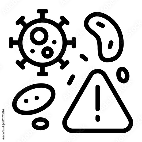 This Diseases icon is suitable for Starvation, Humanitarian, and related fields.