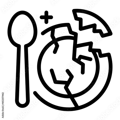 This Hunger icon is suitable for Starvation, Humanitarian, and related fields.