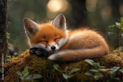 Sleeping Red Fox