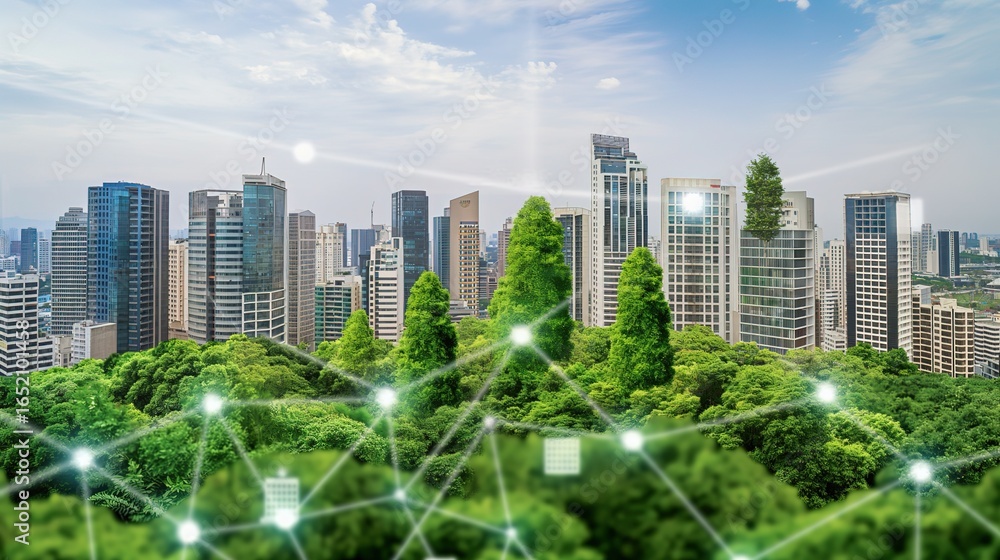 Obraz premium CO2 Reduction: The Future of Eco-Friendly Business