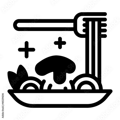 This Spaghetti icon is suitable for Food, World Culinary, etc.