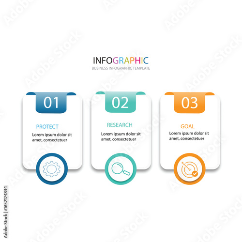 modern design template for infographics, business infographic, growth, plan, strategy, editable template, whit 3 steps option success.	