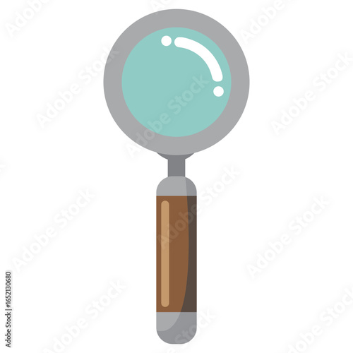 Magnifying glass isolated vector illustration