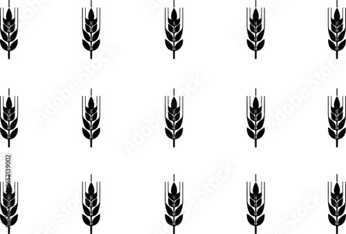 Wheat Silhouette Vector Collection