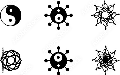 Yin Yang Symbol Set – Spiritual Balance Designs