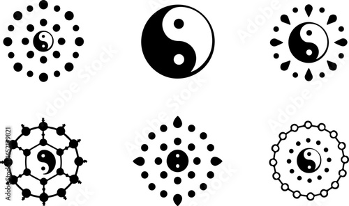 Yin Yang Symbol Set – Spiritual Balance Designs