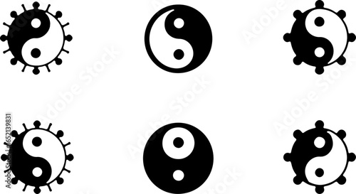 Yin Yang Symbol Set – Spiritual Balance Designs