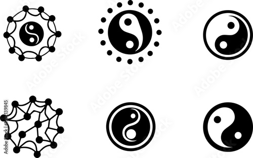 Yin Yang Symbol Set – Spiritual Balance Designs