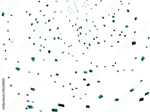 紙吹雪、16青緑、3円上-10-1