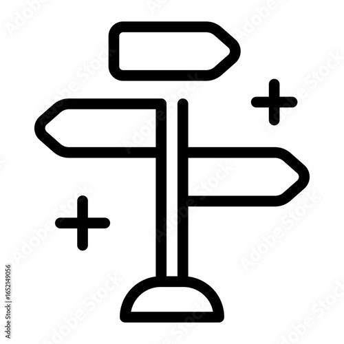 This Signpost icon is suitable for Fantasy Adventure, Movie, etc.