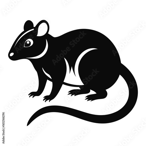 Solid color Palm Rat animal vector design