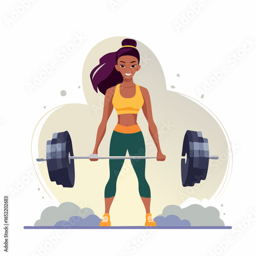 A fit woman, man, and young athlete lift weights, building strength and muscle during a workout